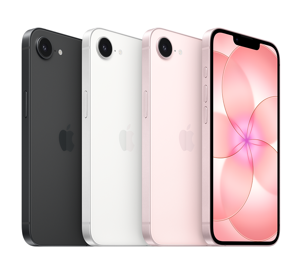 iPhone 17 models in multiple colors on a blank background